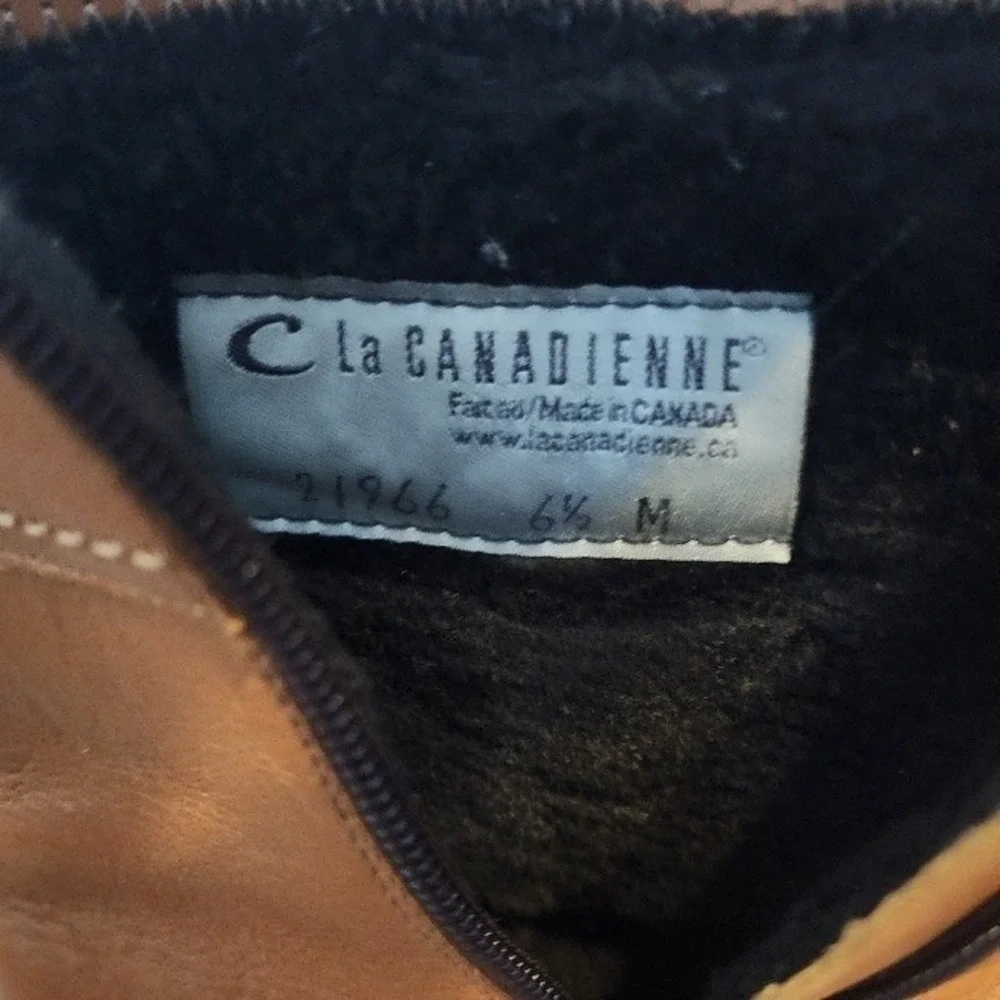 VTG La Canadienne Leather Square Toe Boots. Gritty Boho indiesleaze Fall winter